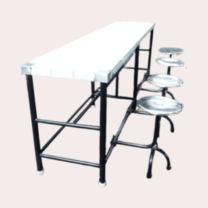 4-Seat MS Dining Table for Mess in Pune